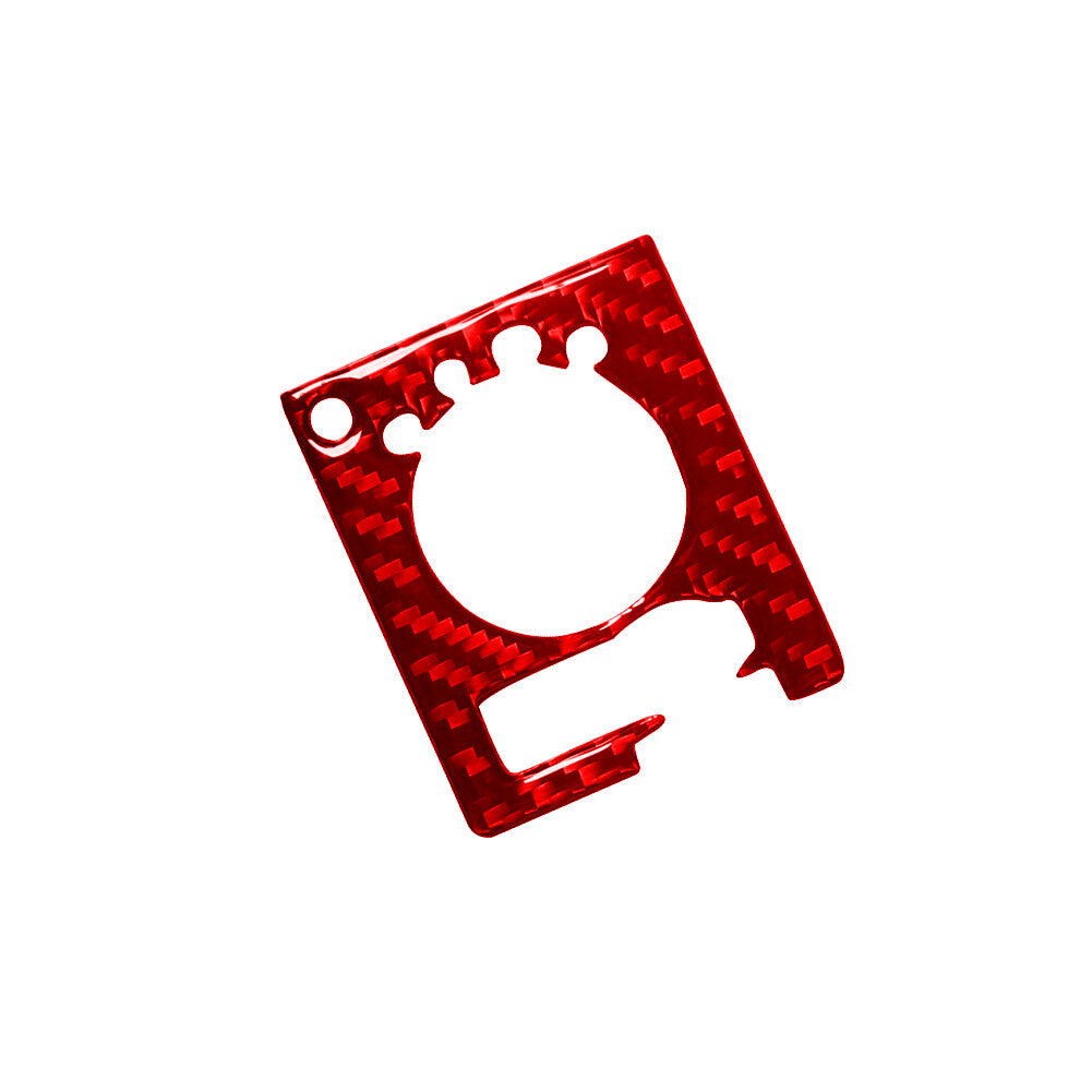 Red Carbon Fiber Dim Light Control Frame Cover Trim for Dodge for Ram 1500 2013-2018