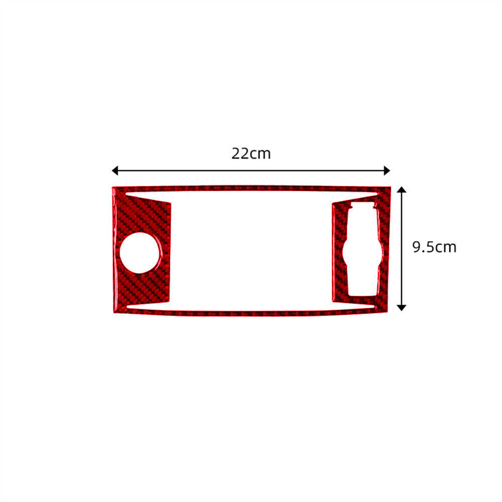 Red Carbon Central Console GPS Navigation Panel Cover for Honda Accord 2013-17 C