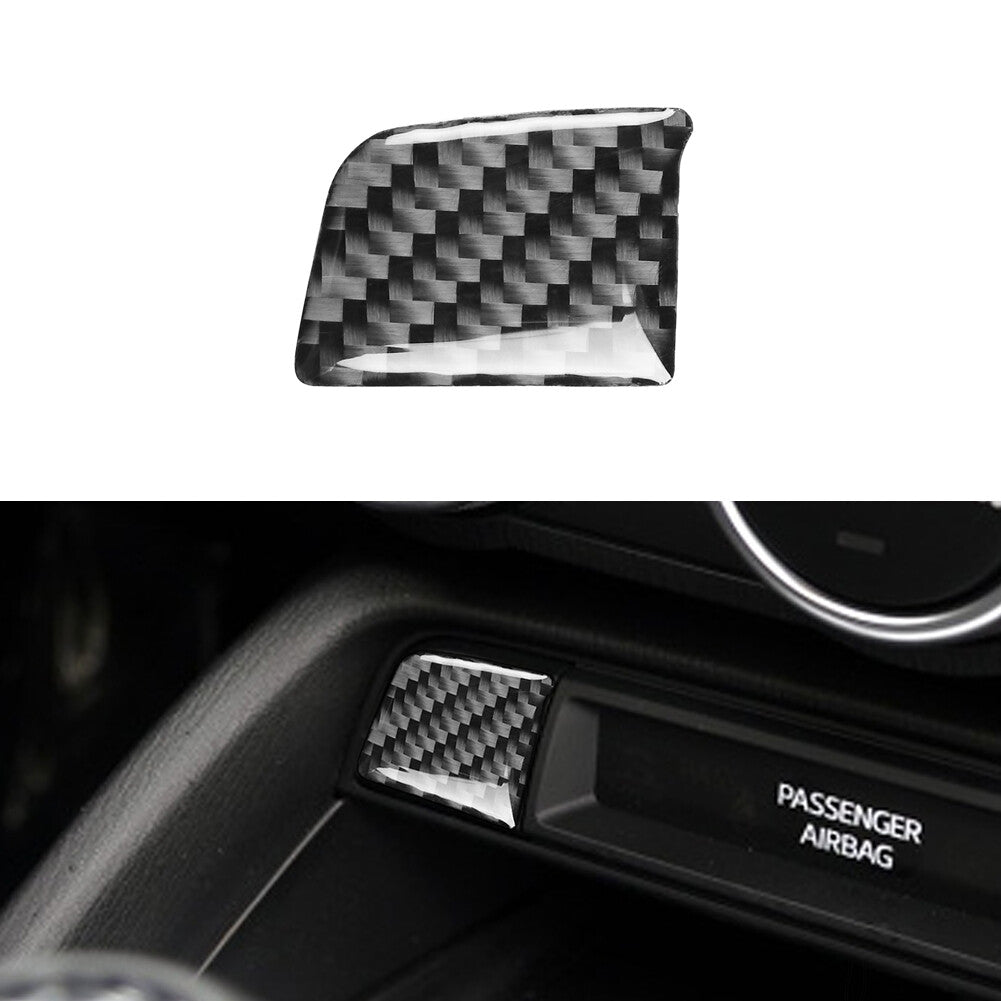 for Mazda MX-5 2016-2020 Carbon Fiber Interior Center Control Left Cover Trim