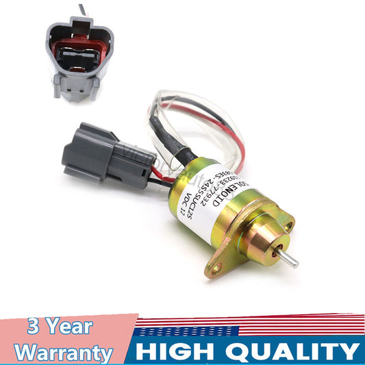 1-pack Yanmar 3TNV88 3TNE84 4TNE88 4TNE84 119233-77932 Fuel Shut-off Solenoid Valve