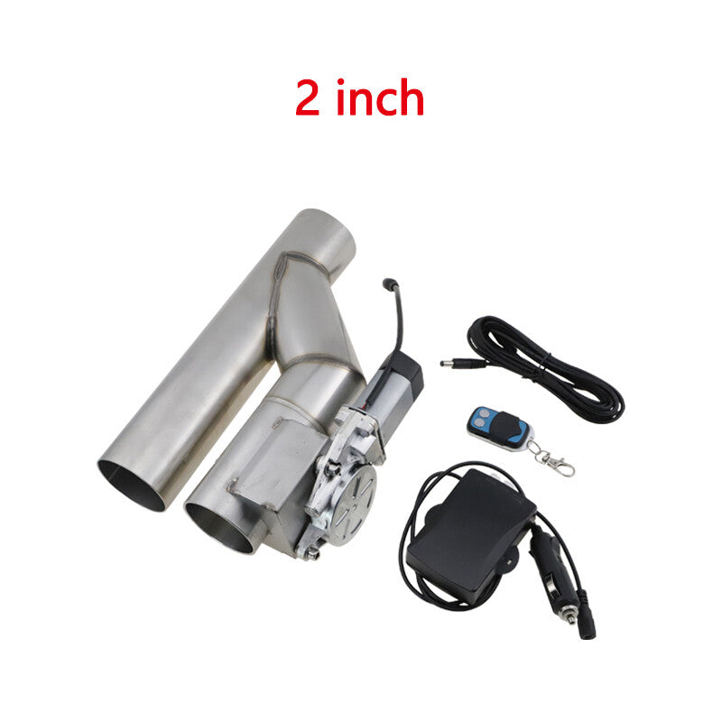 2in Electric Exhaust Catback Valve Single butterfly flap Motor Remote Control