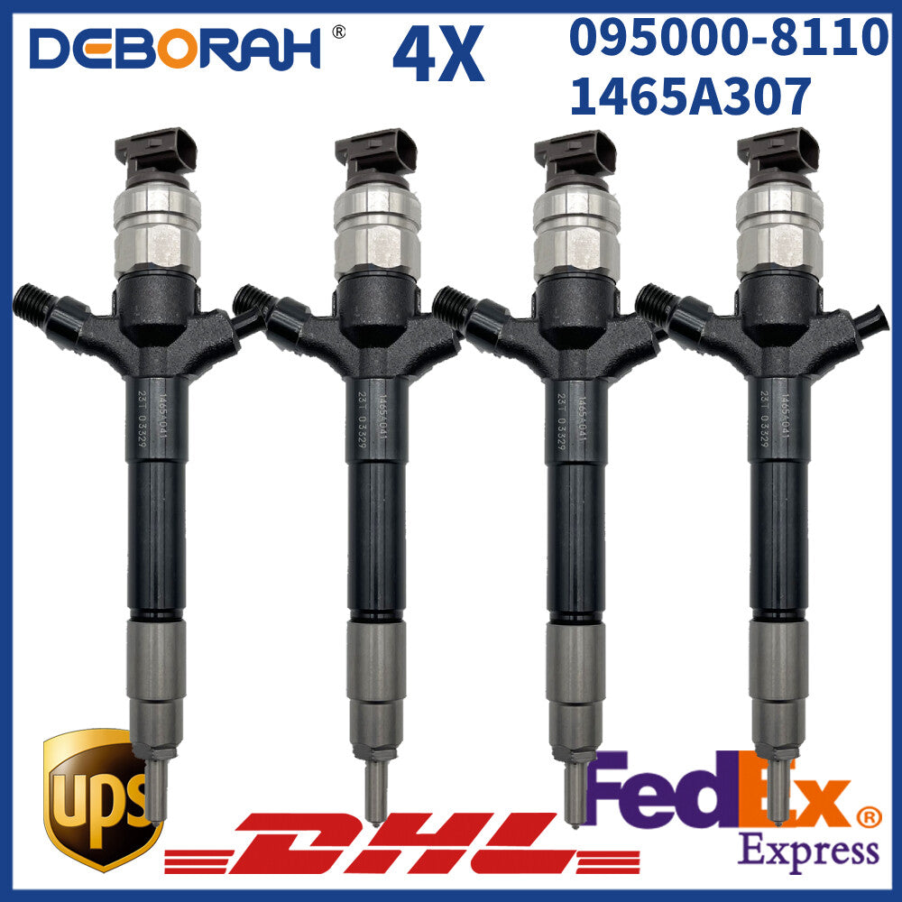 4X Fuel Injector 095000-8110 for Mitsubishi Triton Pajero L200 4M41 4M41T Engine
