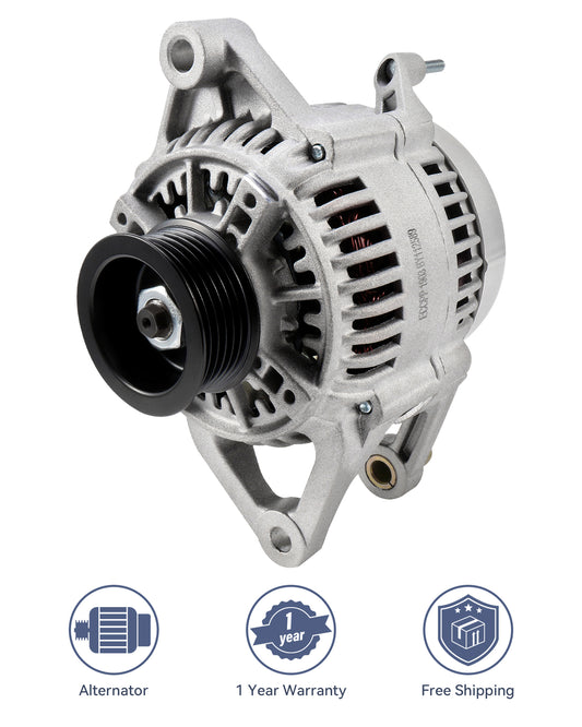 New Alternator 10463835 Fit for 1991-1998 for Jeep Cherokee Sport Utility L4 4.0L