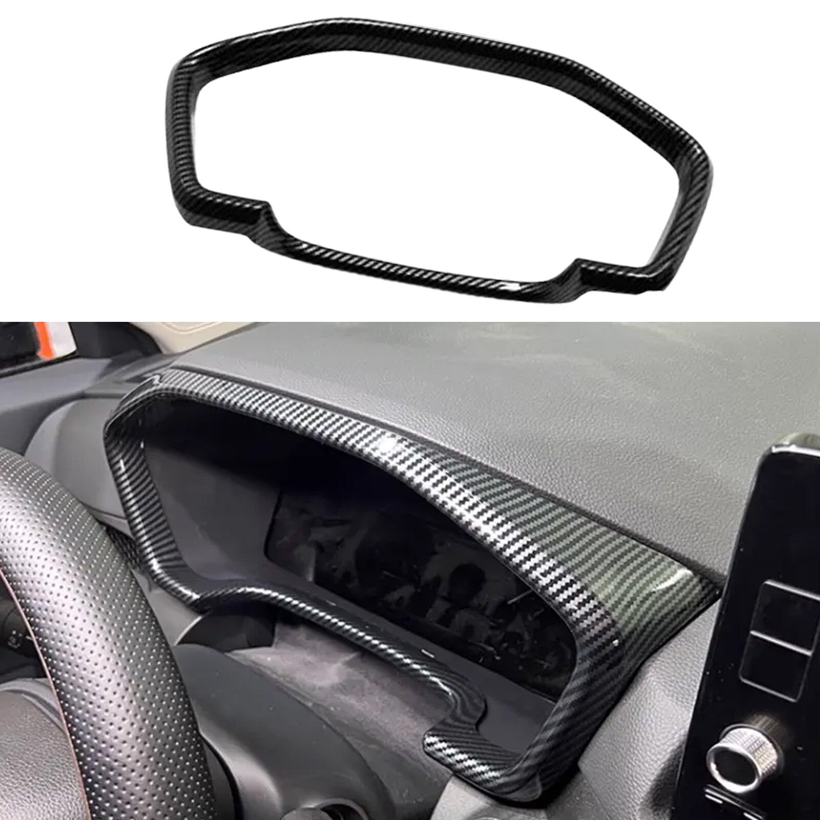 For 2023 2024 for Honda CRV CR-V Carbon fiber ABS Dashboard decor frame Trim