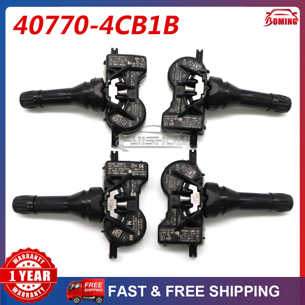 4X 40700-4CB0B TIRE PRESSURE SENSOR TPMS For 2017-2020 for Nissan Altima Rogue Leaf