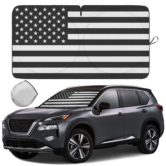 for Cadillac Accessories US Flag Car SUV Windshield Sun Shade Shield Cover Visor
