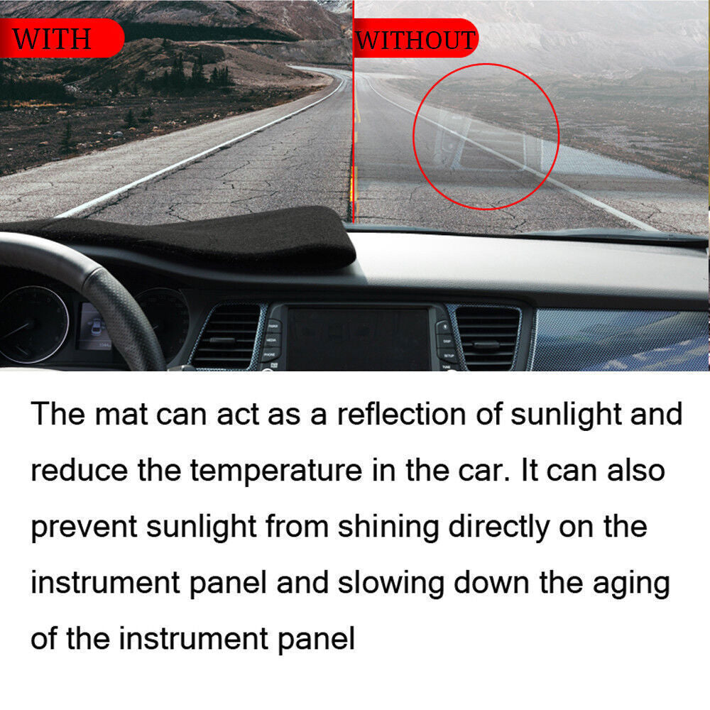 Inner Dashboard Dash Mat Non-slip DashMat Sun Shade for Honda 10th for Civic 2016-19