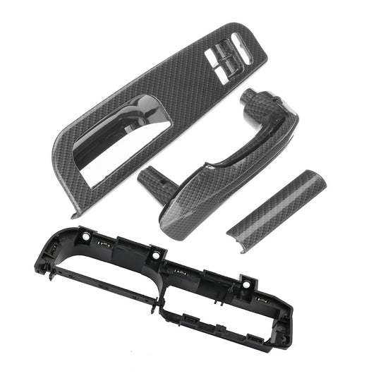 Brackete carbon fiber grip handles, switch panels, and door handles for Volkswagen MK4 for Golf 2 doors.