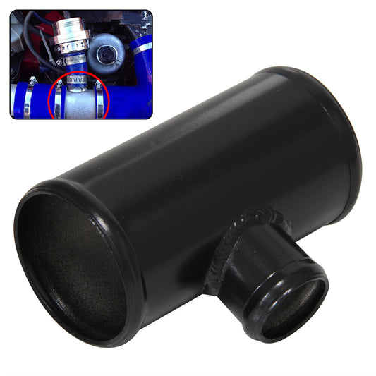 2.5 Blow Off Valve Adapter Aluminum T-Pipe Shape Tube For 35mm ID BOV Black