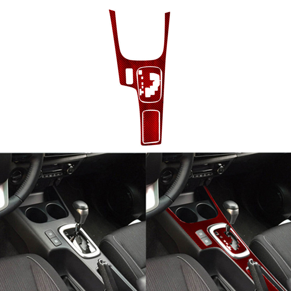 42Pcs Red Carbon Fiber Full Set Cover Trim Kit for Toyota Hilux 2015-2021 Type A