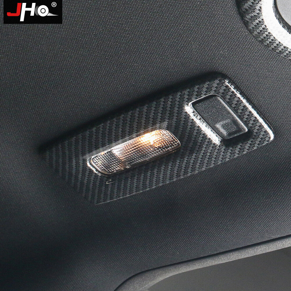 2PCS Carbon Fiber Rear Reading Light Cover Trim Fit for Ford Explorer 2011-2019