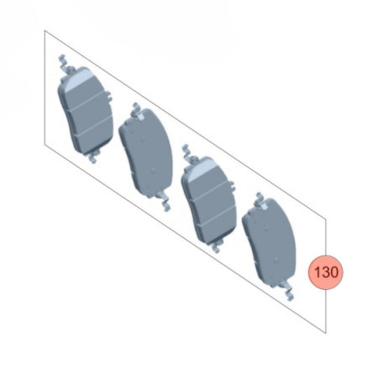 Brake Pad Set for Mercedes S W223 2023-2024