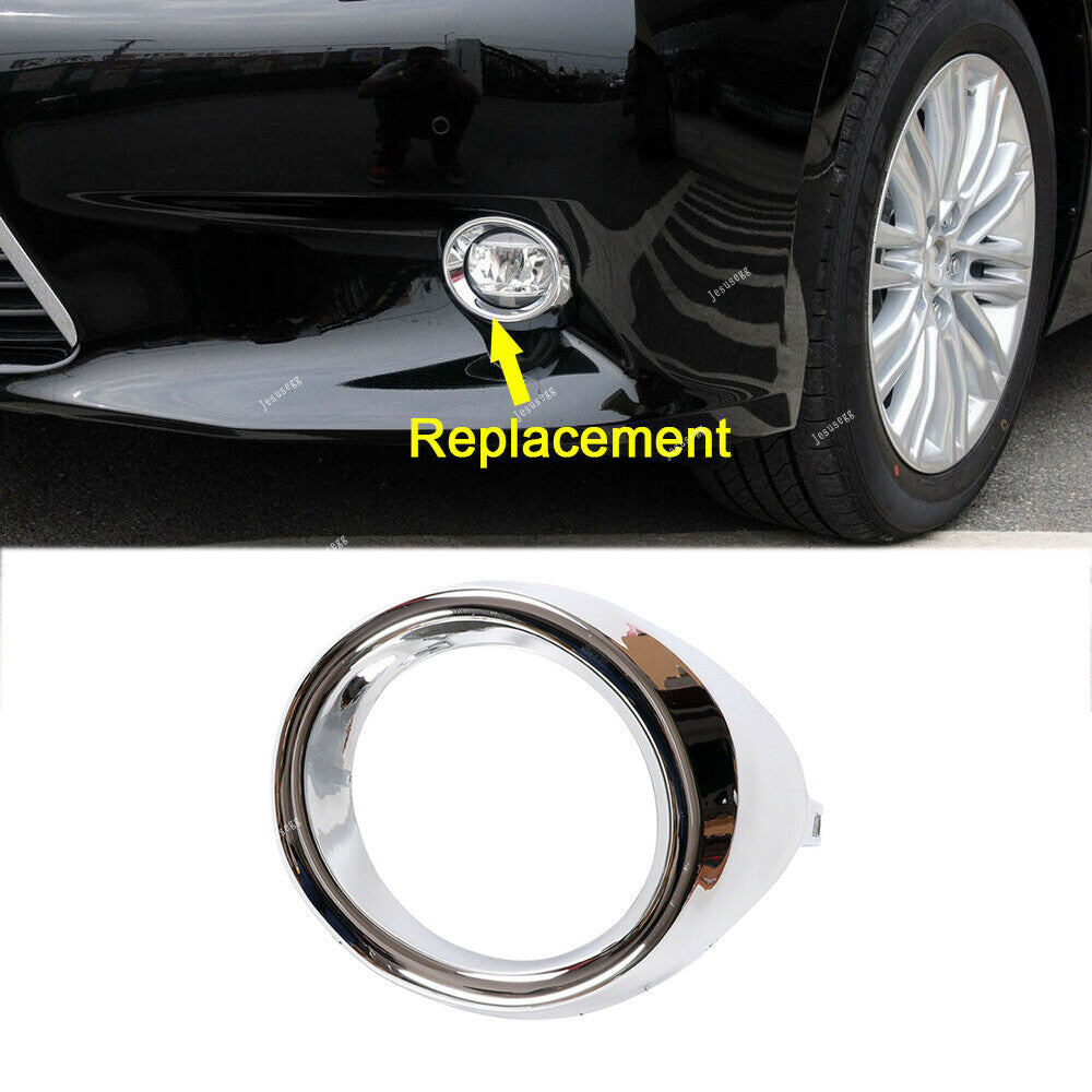 Left Front Fog Light Chrome Cover Bezel Ring 81482-33050 Fit for Lexus ES300h ES350