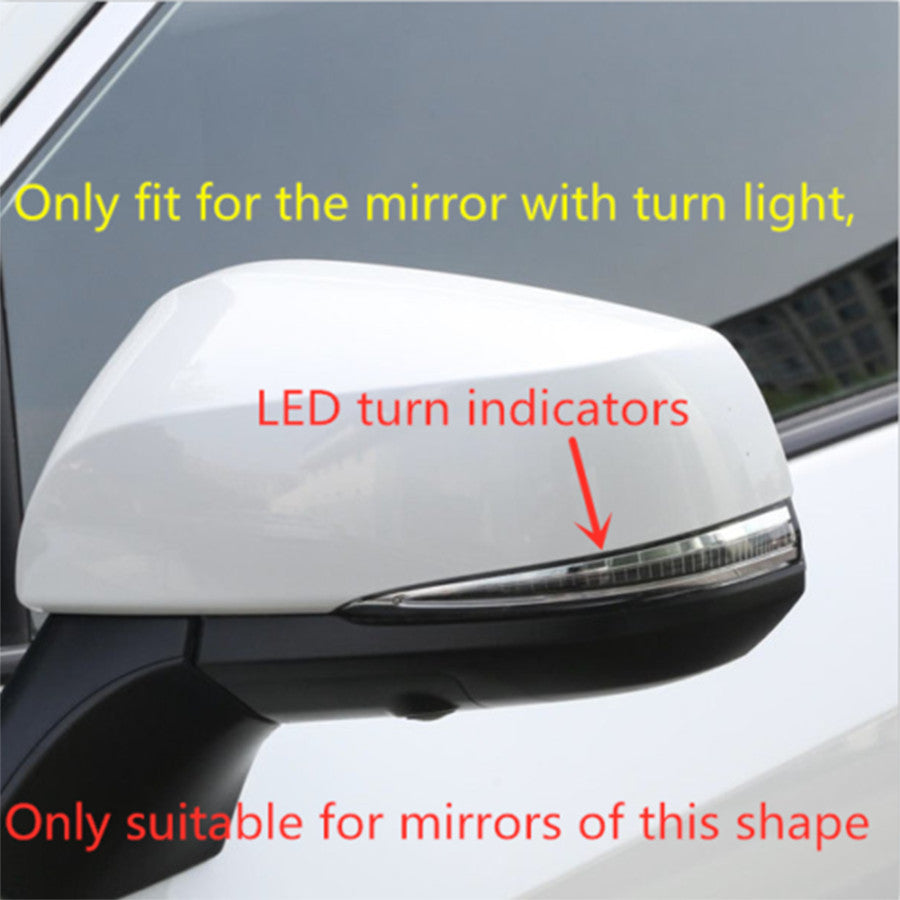 for Toyota RAV4 2019-2023 Carbon Fiber ABS Look Door Rearview Mirror Cover Trims