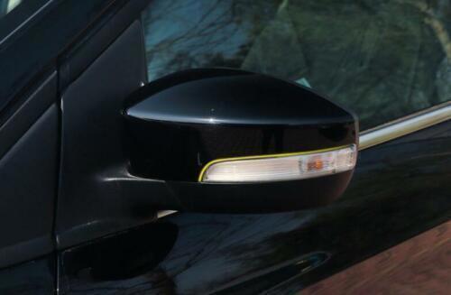 for Ford Escape 13-2019 Cover Trim Exterior Rear View Mirror ABS Gloss Black 2X