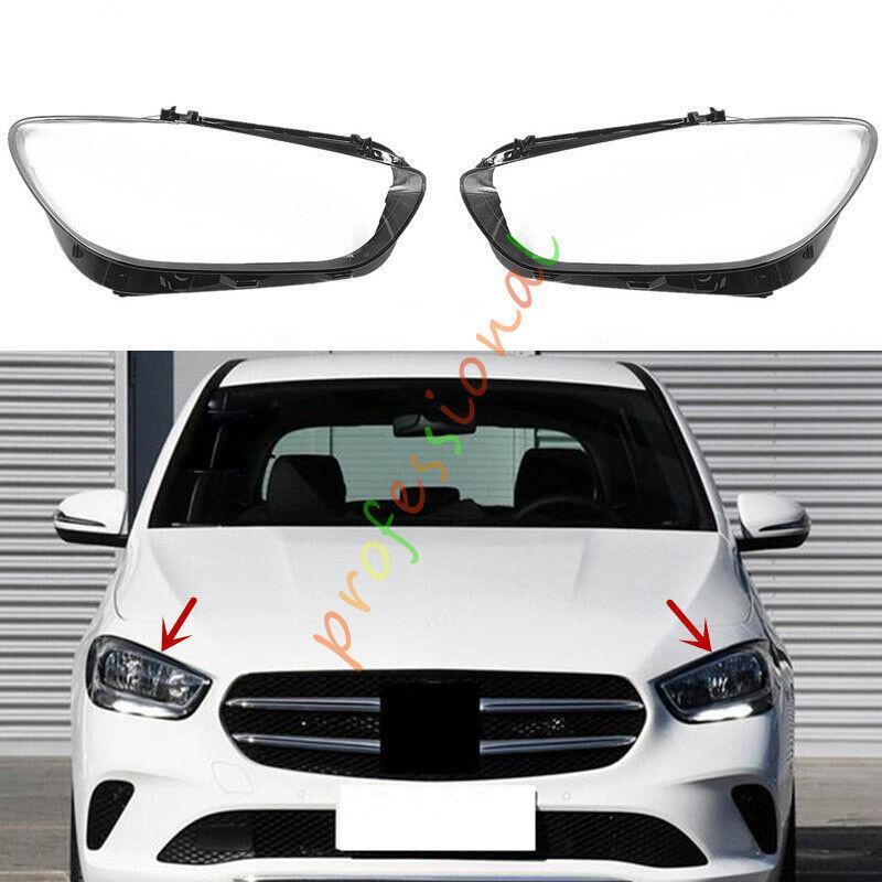 for Mercedes B-Class 2020-2022 Both Side Headlight Clear Lens Cover + Sealant