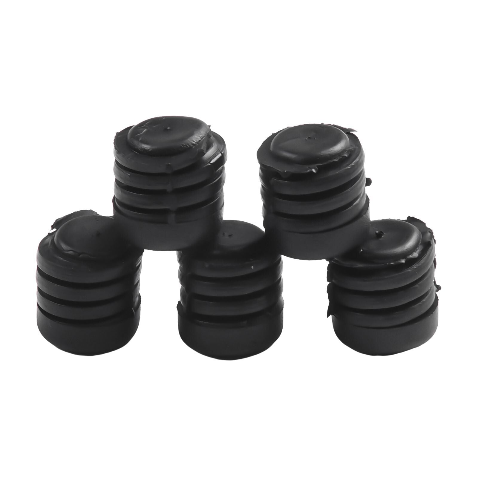 Premium Black Rubber Bonnet Buffer Hood Washer Bumper Parts for Nissan 5pcs Set