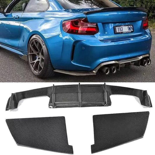 Carbon fiber rear bumper diffuser lip for BMW F87 M2 Coupe 2016-2020 replacement parts.