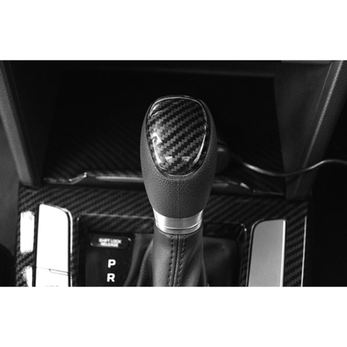 for Hyundai for Elantra 2017-2020ABS Carbon Inner Gear Shift Knob Molding Cover Cap