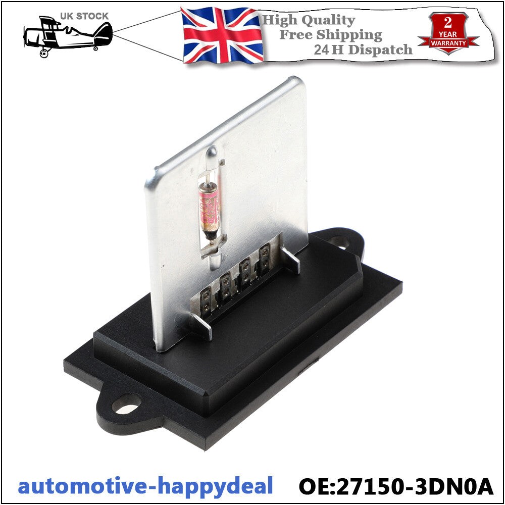 for Nissan Micra Mk3/K12 Blower Fan Motor Heater Resistor Rheostat 27150-3DN0A