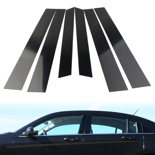 Door Trim Cover Kit Black Pillar Posts for Honda CRV 2007 2008 2009 2010 2011