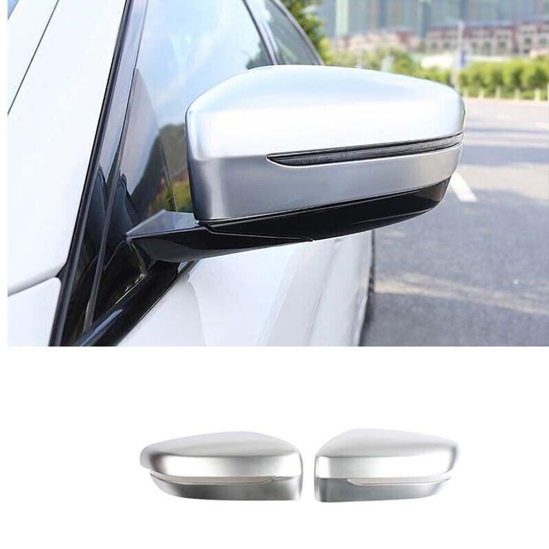 2PCS ABS Chrome Exterior Rear View Mirror Cover Trim for BMW 5 Series 2018-2022