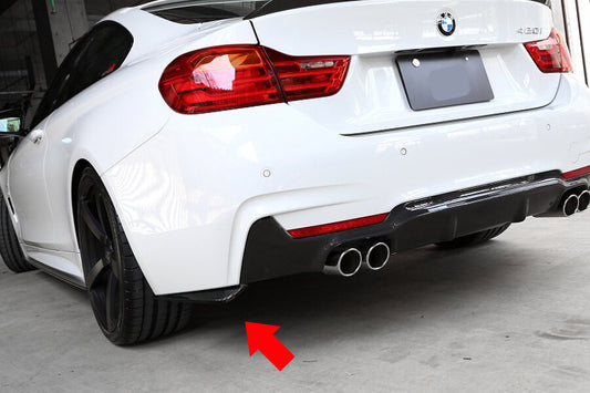 Carbon Fiber Rear Bumper Splitter Diffuser Canards for BMW F30 F31 F32 F33 F22