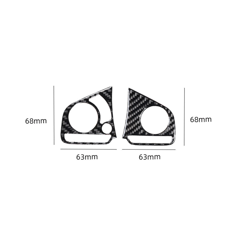 Carbon Fiber Interior Steering Wheel Button Cover Trim for Honda CR-V 2017-2021