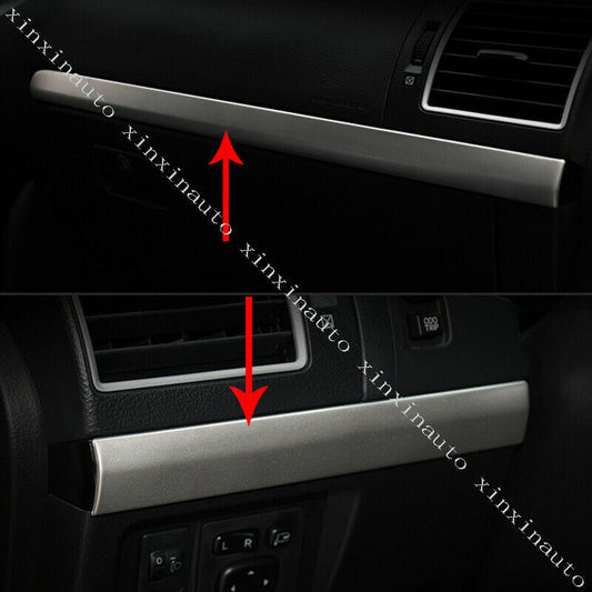 for Toyota Prado FJ150 2010-2021 silver Inner Console Stripe Decor Molding Trim