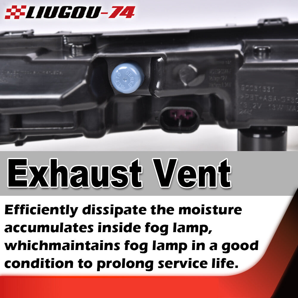 One pair of LED DRL fog lights (left + right) suitable for BMW 5 Series G30, G31, G38, 520, 530, 540