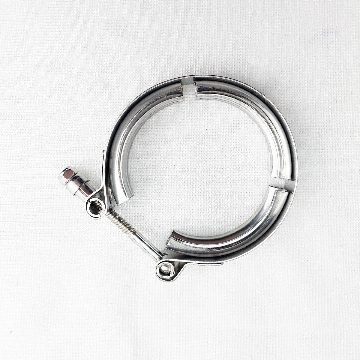 1 universal 3.5-inch stainless steel V-band turbo downpipe exhaust clip