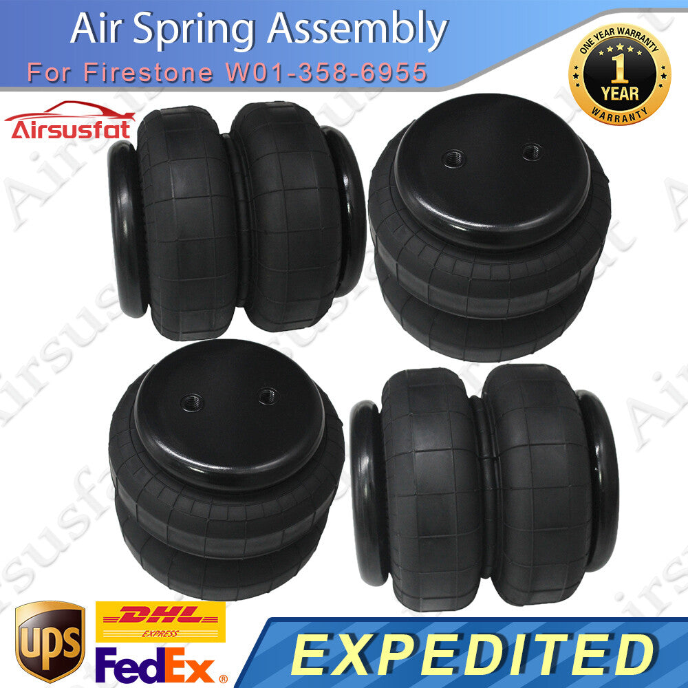 4x Air Suspension Spring Assembly for Firestone Contitech W01-358-6955