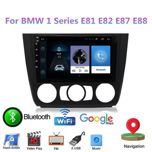 9 Screen FM Radio Android Player GPS Navigation for BMW 1 Series 04-11 Canbus