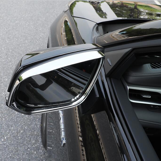 for Toyota Grand Highlander 24-25 Chrome Mirror Rain Eyebrow Fame Cover Trim 2P