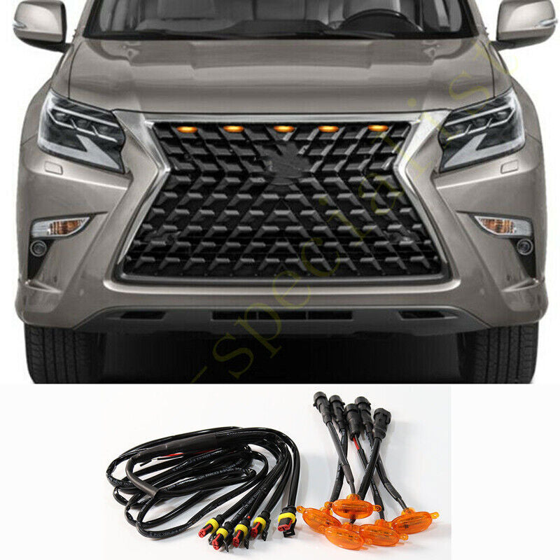 for Lexus GX460 2020-2024 yellow Style Front Grill LED Marker Light Kit