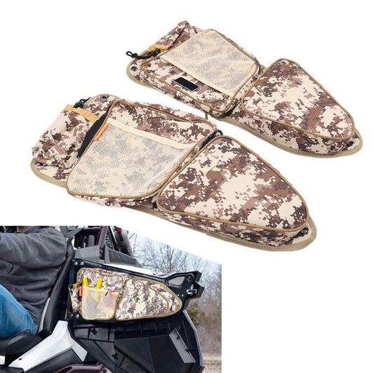 for Polaris RZR XP 4 1000 Turbo RZR 900 Front Side Door Storage Bags W/ Knee Pad