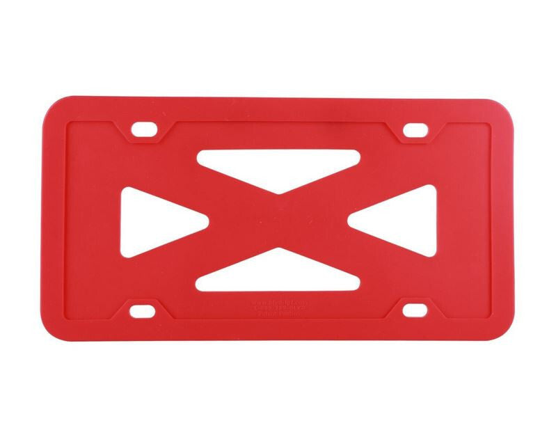 1 piece of red silicone car license plate frame cover for trunk suitable for Audi