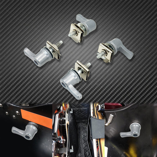 4pcs Chrome Hard Saddlebag Lock Mounting Screw Fit for Harley Touring 1993-2021