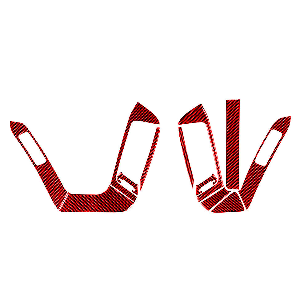 Red Carbon Fiber Driver Side Air Vent Trim For Silverado for GMC for SIERRA 2014-2018