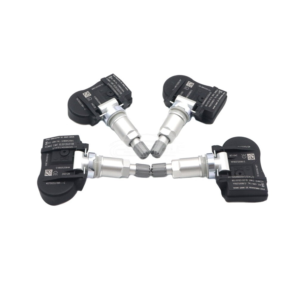 4x TPMS for Renault Clio Kangoo Megane Master Twingo 433MHz Tyre Pressure Sensor