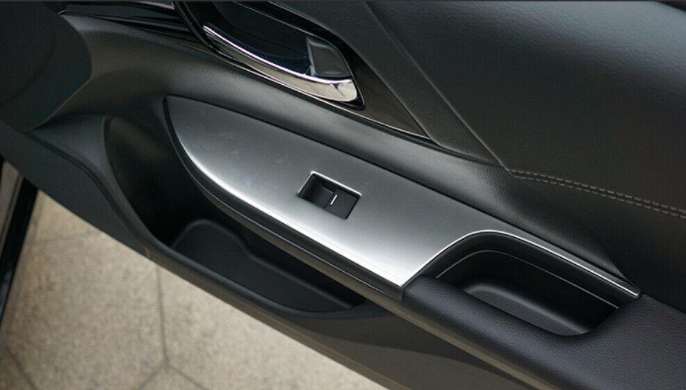 for Honda Accord EX 2013-2017 Silver Steel Window Lift Panel Switch Cover Trim