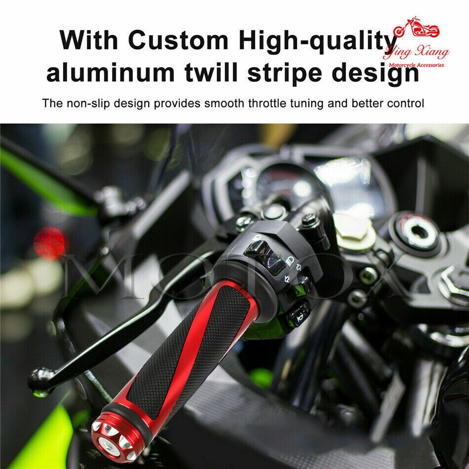 7/8 Handle Bar Hand Grips Fit For 250 300 Z650 ZX14R ZX10R 650