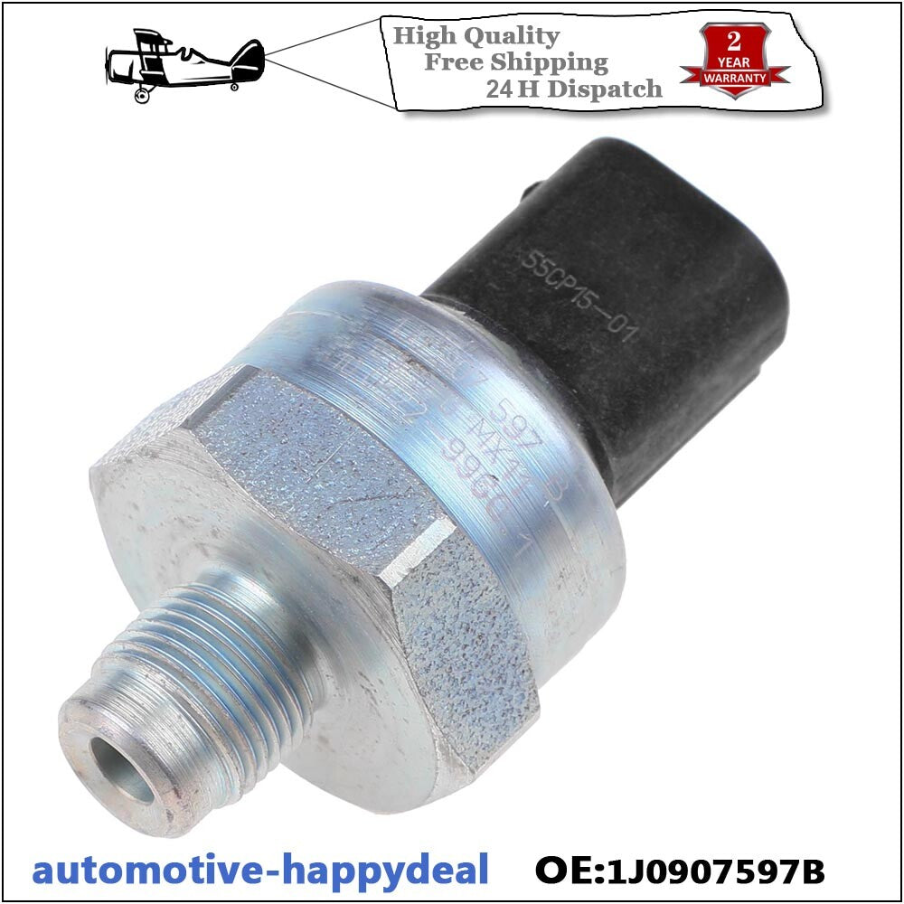 2X ABS Brake Pressure Sensor Fits for AUDI for SEAT for SKODA for VW 1J0907597B
