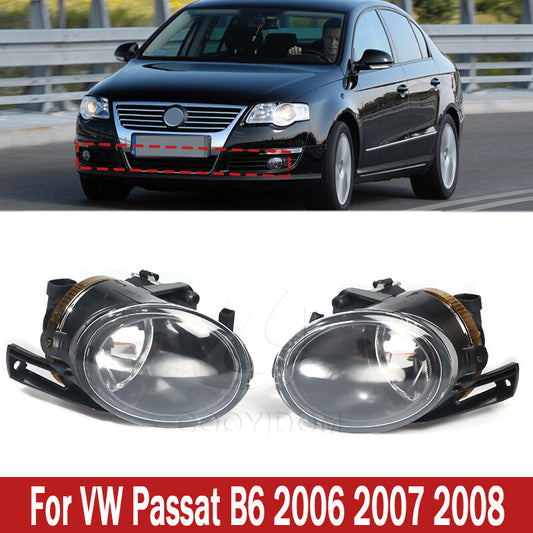 ?? 1Pair Car Front Bumper Driving Lamp Fog Lights for VW for Passat B6 2006-2008 ??