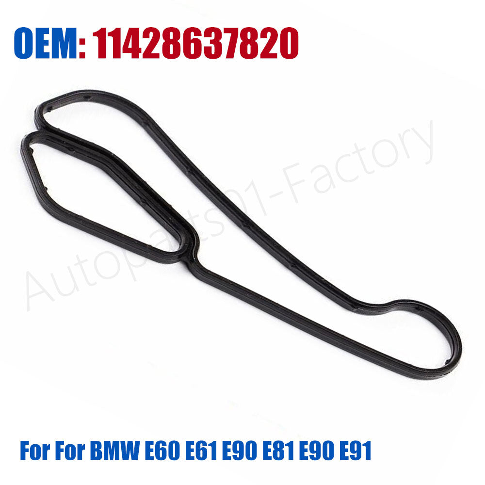 Oil Filter Housing Gasket for BMW E60 E61 E90 E81 E90 E91 Engine Cooler Seal