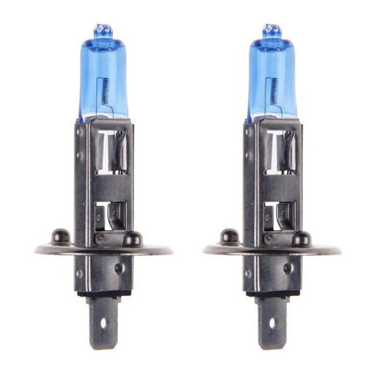 2x H1 Halogen 100W 12V Low/High Beam Headlight/Fog Light Bulbs Xenon White NEW
