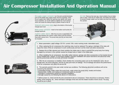 for Mercedes ML GL class W164 X164 air suspension compressor pump 1643200004