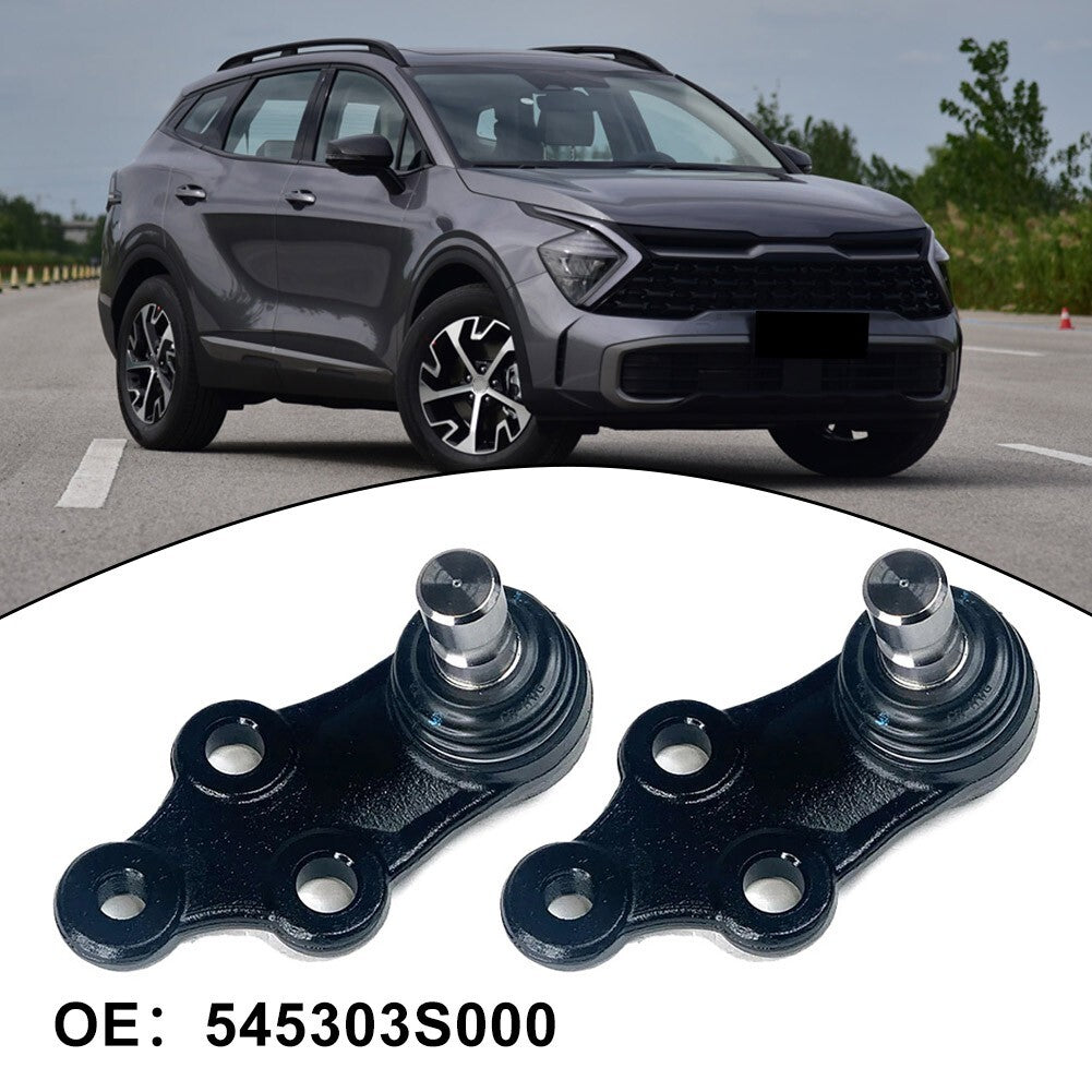 2pcs Ball Joint Front Lower for Hyundai Santa Fe 2011-2018 545302P100 Black