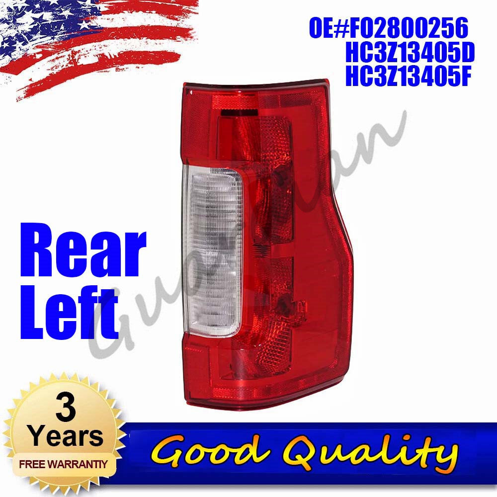 1-piece set of left rear taillight (no LED, with blind spot and LED) suitable for Ford F250 17-19