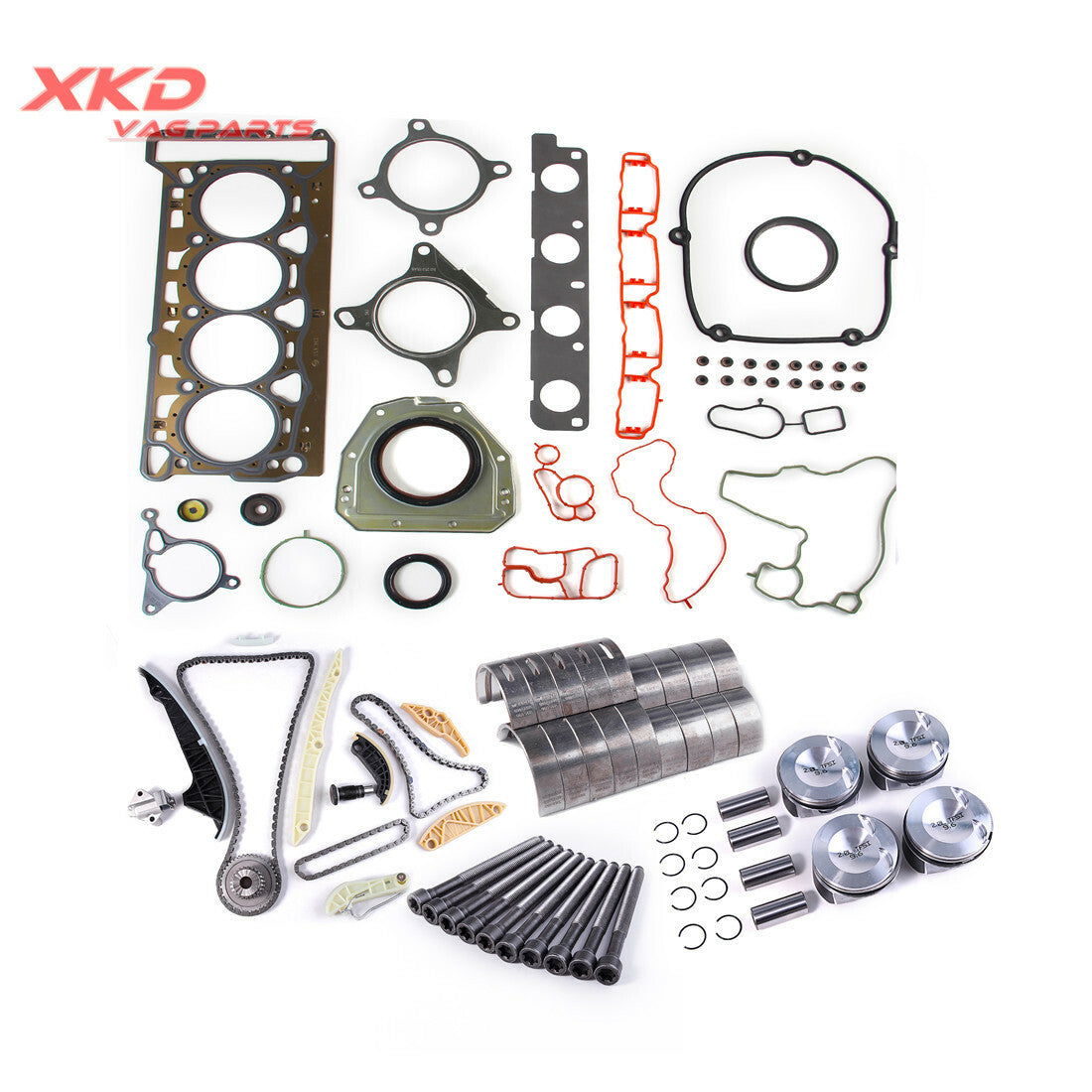 EA888 23mm 2.0T engine overhaul and rebuild kit suitable for Volkswagen for Golf , for Tiguan , for Audi A4, A5, Q5
